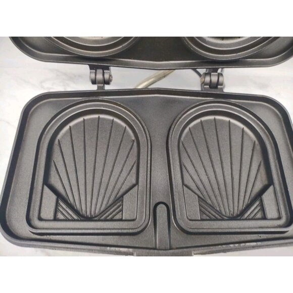 Vitantonio French Sandwich Chef Model 650 Vintage Stainless Steel Chrome TESTED - Picture 6 of 10